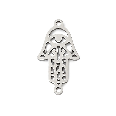 201 Stainless Steel Religion Laser Cut Connector Charms STAS-F316-37P-1