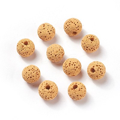 Unwaxed Natural Lava Rock Beads X-G-F325-8mm-A-1