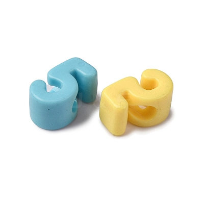 Opaque Acrylic European Beads OACR-S072-04C-1