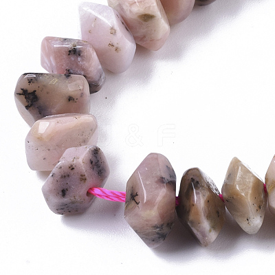 Natural Pink Opal Beads Strands G-R462-21-1