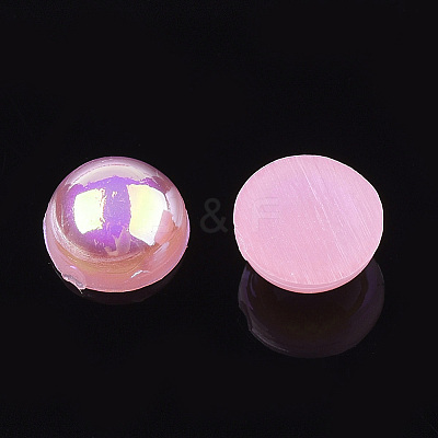 ABS Plastic Imitation Pearl Cabochons OACR-S025-6mm-11-1