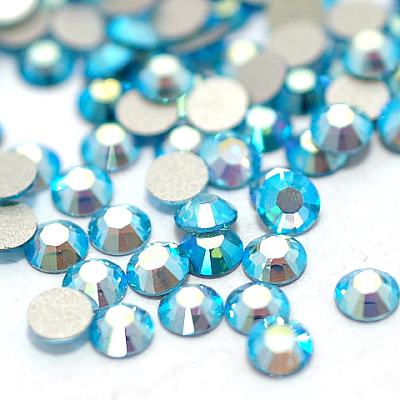 Glass Flat Back Rhinestone RGLA-C002-SS12-202AB-1