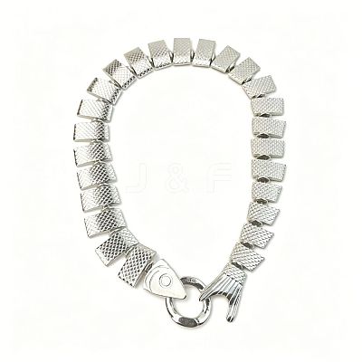 Summer Beach Alloy Fish Scale Chain Choker Necklaces for Women WG6BF08-02-1