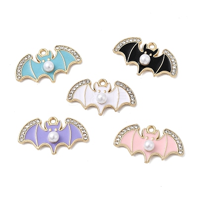 Alloy Enamel Pendants FIND-C079-02G-1