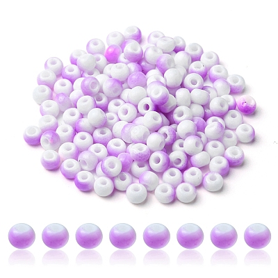 6/0 Opaque Glass Seed Beads SEED-YW0002-13C-1