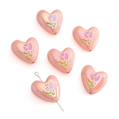 2Pcs UV Platings Acrylic Beads PW-WGE885A-06-1