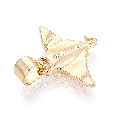 Brass Pendants KK-T080-17G-1