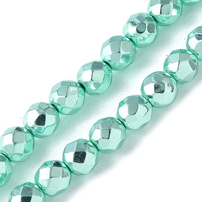 Electroplated Synthetic Non-magnetic Hematite Beads Strands G-B132-B01-01E-1