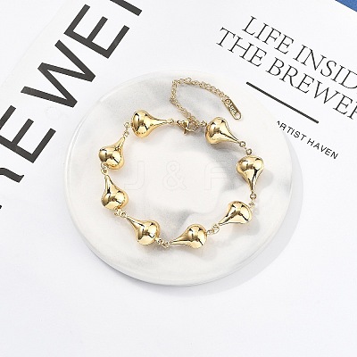 304 Stainless Steel Link Chain Bracelets for Women BJEW-U021-08G-02-1