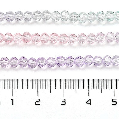 Transparent Painted Glass Beads Strands X-DGLA-A034-T3mm-A23-1