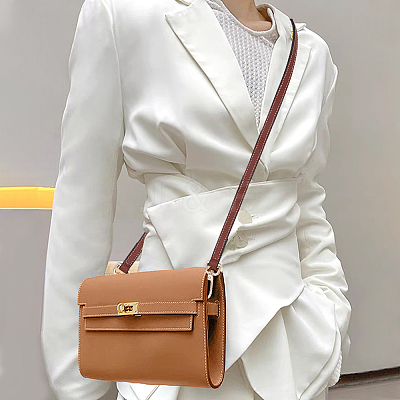 Leather Bag Handles & Undamaged Bag Triangle Buckle Connector FIND-WH0191-12A-1