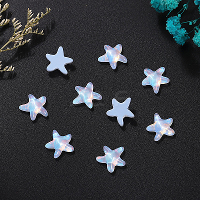 Starfish Glass Cabochons PW-WG37A61-02-1