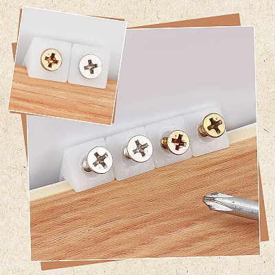 110 Sets 2 Style Plastic Brackets FIND-GF0004-02-1