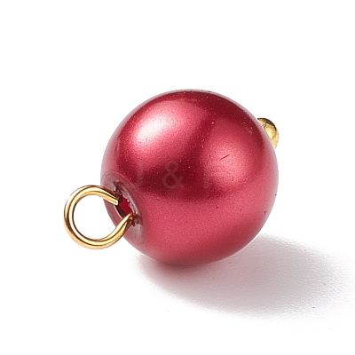 Glass Pearl Pendants PALLOY-JF01880-05-1