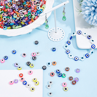 900Pcs 15 Colors Opaque Resin Beads RESI-PA0001-12-1