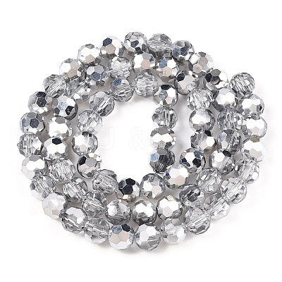 Transparent Electroplate Glass Beads Strands LS-EGLA-A035-T8mm-M01-1