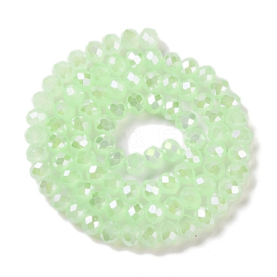 Baking Electroplate Glass Beads Strands LS-DGLA-A039-J6MM-B17-1
