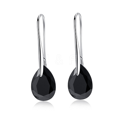 Platinum Tone Stainless Steel Dangle Earrings EJEW-EE0002-06B-1