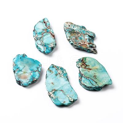 Natural Regalite/Imperial Jasper/Sea Sediment Jasper Pendants G-F590-08C-1