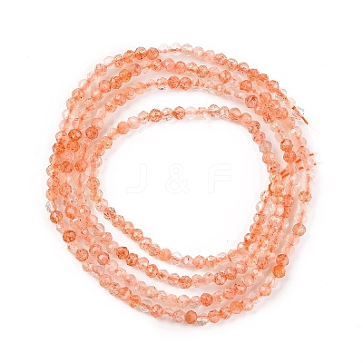 Natural Sunstone Beads Strands G-F770-C01-01-1