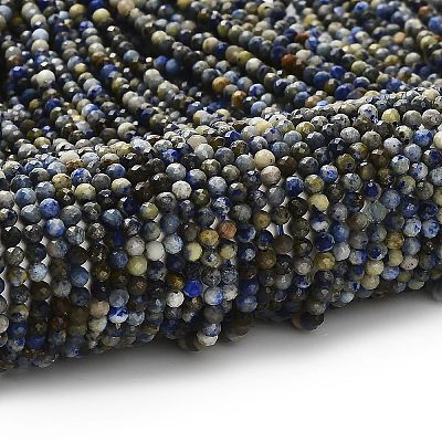 Natural Lapis Lazuli Beads Strands G-RM2025-A21-3mm-1