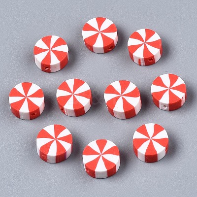 Handmade Polymer Clay Beads X-CLAY-N011-019A-1