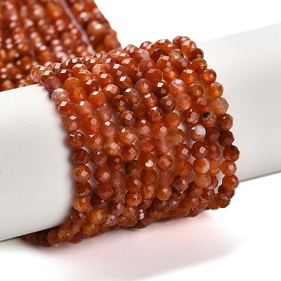 Natural South Red Agate Beads Strands G-Z074-A02-01B-1