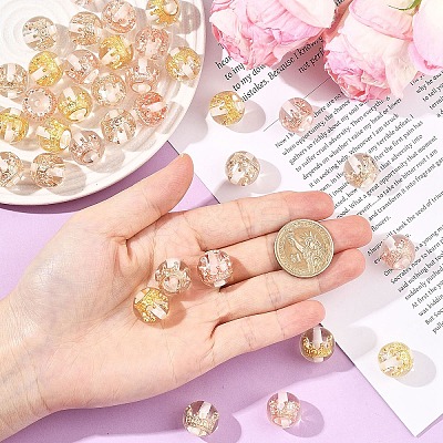 8Pcs Transparent Resin Beads RESI-YW0005-96C-1