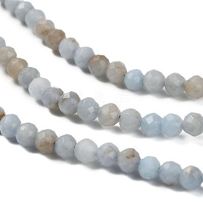 Natural Angelite Beads Strands G-RM2025-30-A-1