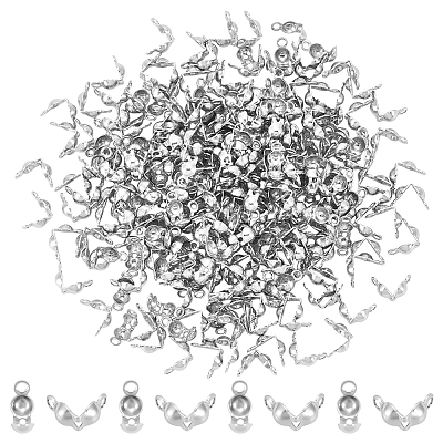 250Pcs 304 Stainless Steel Bead Tips STAS-UN0063-54-1