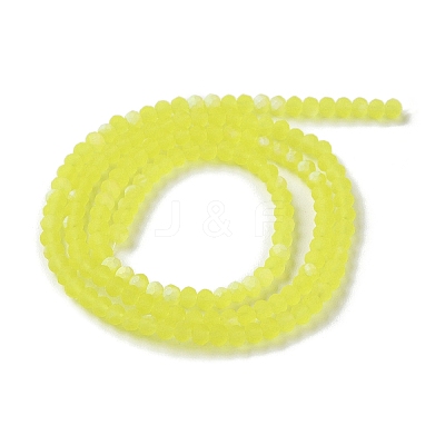 Imitation Jade Glass Beads Strands EGLA-A034-T2mm-MB29-1