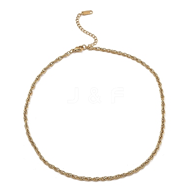304 Stainless Steel Mesh Chain Necklace BJEW-B072-02G-1