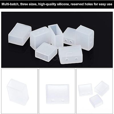 240Pcs 3 Style Silicone Water-proof Plug SIL-FG0002-39-1