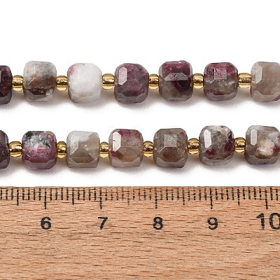 Natural Plum Blossom Tourmaline Beads Strands GG-CBAC972-A02-01-1