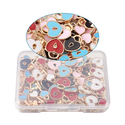 Alloy Enamel Pendants ENAM-TA0002-22-1