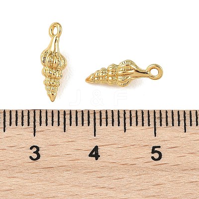 SHEGRACE Brass Shell Shape Charms XGR0170G-107G-1
