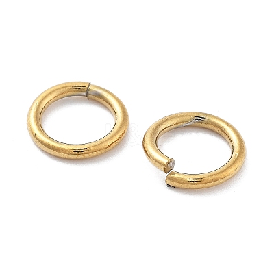 Ion Plating(IP) 304 Stainless Steel Open Jump Rings STAS-M081-02G-01-1