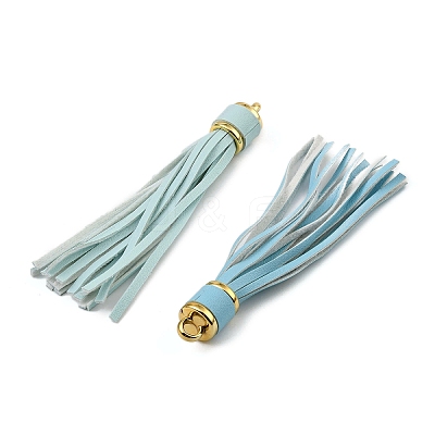 PU Leather Tassel Pendant Decorations FIND-K027-01G-1