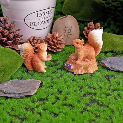 8Pcs Resin Animal Garden Statue JX165A-1