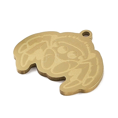 201 Stainless Steel Pendants STAS-C095-09G-1