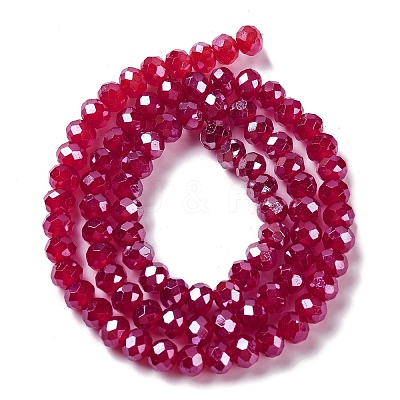 Baking Electroplate Glass Beads Strands LS-DGLA-A039-J10mm-B02-1