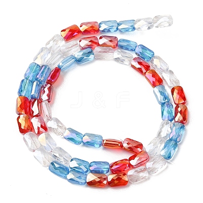 Electroplate Glass Beads Strands EGLA-D300-05-17-1