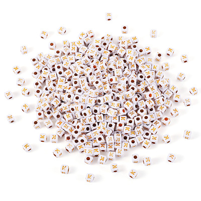 Opaque Acrylic Beads MACR-TAG0001-07K-1