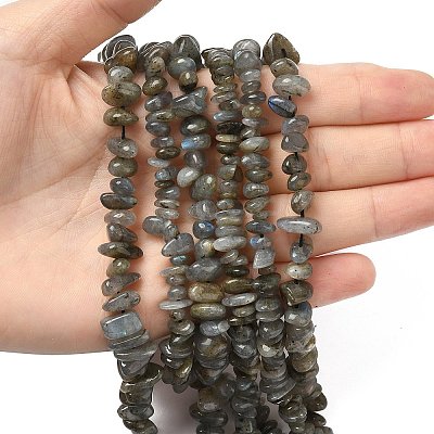Natural Labradorite Beads Strands X-G-I225-15A-1