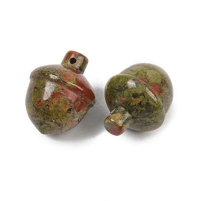 Natural Unakite Pendants G-K354-13F-1