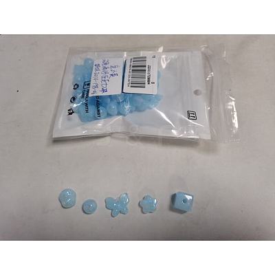 Opaque Acrylic Beads OACR-YW0001-73G-1