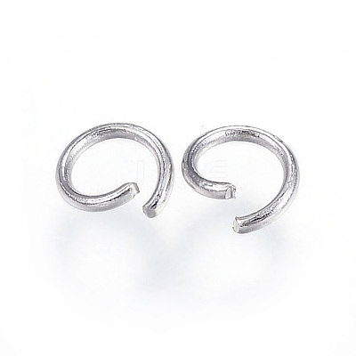 Tarnish Resistant 304 Stainless Steel Open Jump Rings A-STAS-F110-10P-1