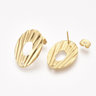 304 Stainless Steel Stud Earring Findings X-STAS-S079-47A-1