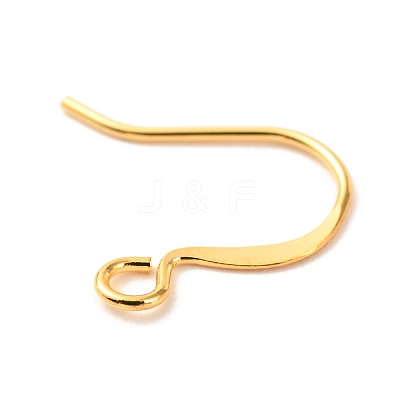 Brass Earring Hooks KK-F824-012G-1