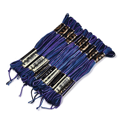 10 Skeins 6-Ply Polyester Embroidery Floss OCOR-K006-A72-1